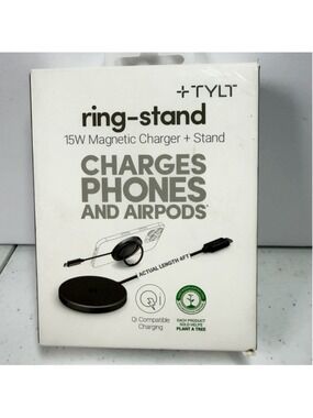 TYLT Ring-Stand 15W Magnetic Charger Stand for iPhone & AirPods NIB